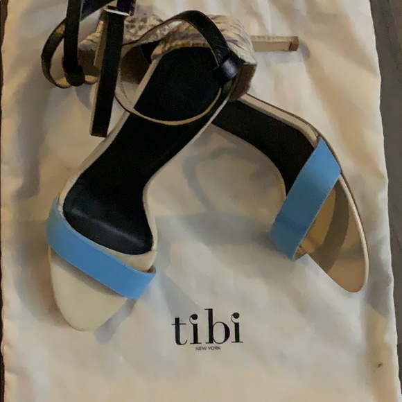 Tibi amber python double strap high heel - Picture 3 of 5